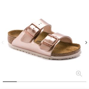 Rose gold kids Birkenstocks excellent condition UK33